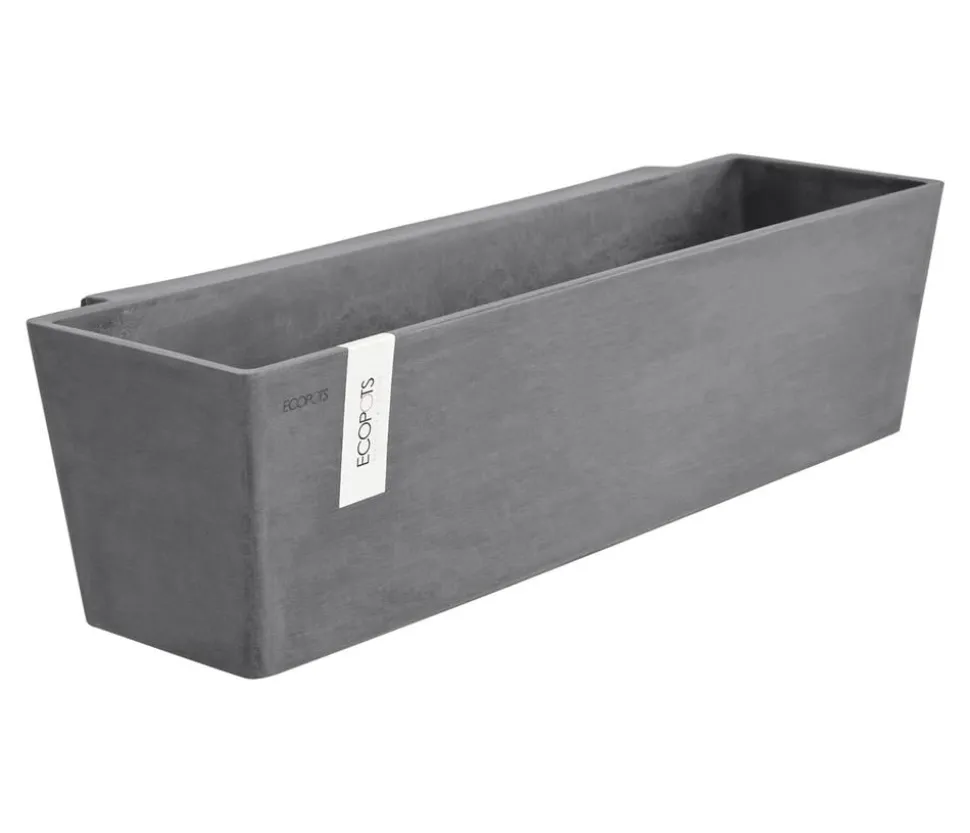 Ecopots Kunststoff-Kasten Manhattan Wall mit Wassersystem, rechteckig