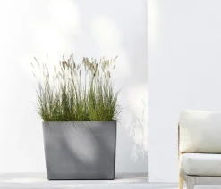 Ecopots Kunststoff-Kasten Paris mit Rollen, rechteckig
