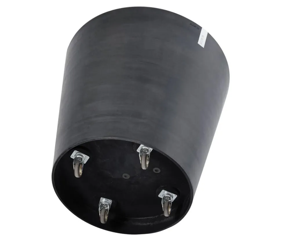 Ecopots Kunststoff-Topf Amsterdam mit Rollen, rund