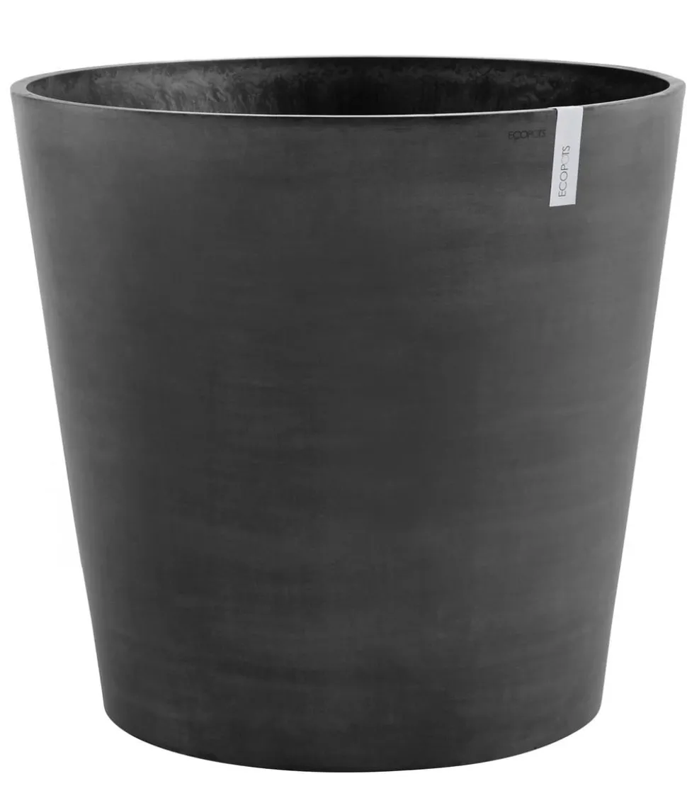 Ecopots Kunststoff-Topf Amsterdam mit Rollen, rund