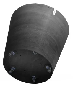 Ecopots Kunststoff-Topf Amsterdam mit Rollen, rund