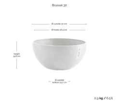 Ecopots Kunststoff-Topf Brussels, rund