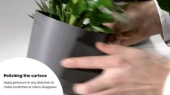 Ecopots Reparaturschwamm, dunkelgrau, B10/H7/T2,5 cm