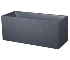 EDA Kunststoff-Kasten Graphit, anthrazit, ca. B99,5/H43,5/T39,5 cm