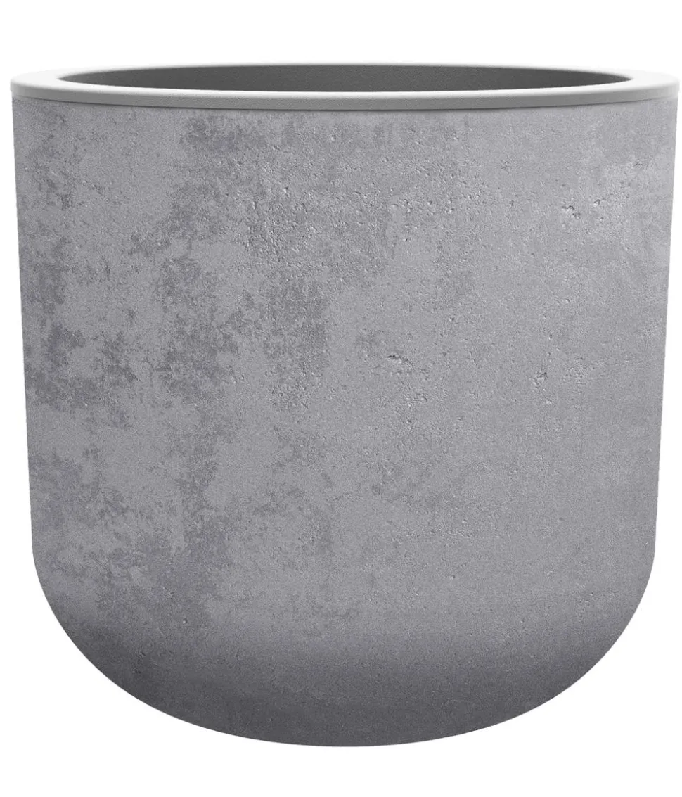 EDA Kunststoff-Topf Basalt Up, rund