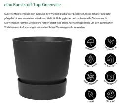elho Kunststoff-Topf Greenville