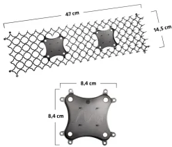 Gardigo Tier-Barrierestreifen, ca. B47/T15 cm, 6er-Set
