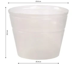 Geda Flexibler Kunststoff-Topfeinsatz, transparent