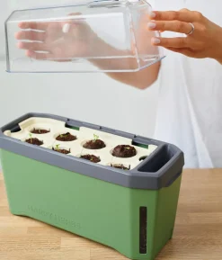 Gusta Garden Kräutertopf Harry Herbs mit Anzuchthaube, ca. B36/H25/T15 cm