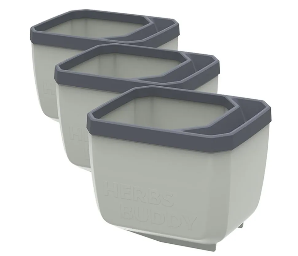 Gusta Garden Kräutertopf Herbs Buddy, ca. B16/H14/T14 cm, 3er-Set