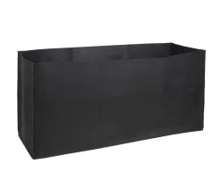 Herstera Filz-Pflanztasche, rechteckig, schwarz, ca. B100 cm