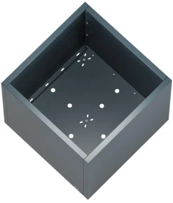 Herstera Metall-Pflanzkasten Cube LED, quadratisch, anthrazit