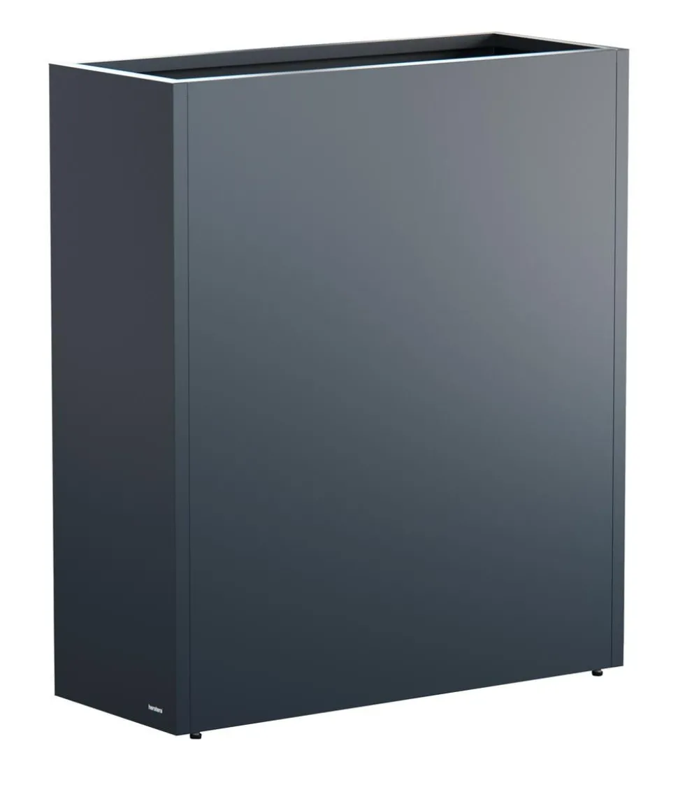 Herstera Metall-Raumtrenner Cube LED, rechteckig, anthrazit