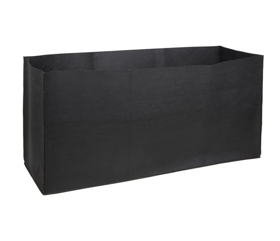 Herstera Filz-Pflanztasche, rechteckig, schwarz, ca. B150 cm