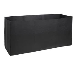 Herstera Filz-Pflanztasche, rechteckig, schwarz, ca. B100 cm