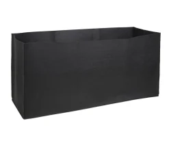Herstera Filz-Pflanztasche, rechteckig, schwarz, ca. B100 cm