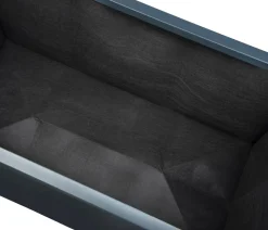 Herstera Filz-Pflanztasche, rechteckig, schwarz, ca. B120 cm