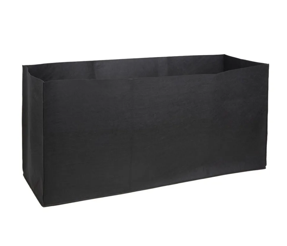 Herstera Filz-Pflanztasche, rechteckig, schwarz, ca. B150 cm