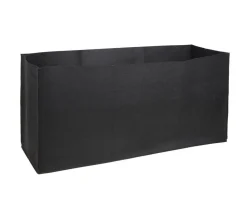 Herstera Filz-Pflanztasche, rechteckig, schwarz, ca. B100 cm