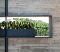 Herstera Metall-Pflanzkasten Cube Balcony, rechteckig, anthrazit
