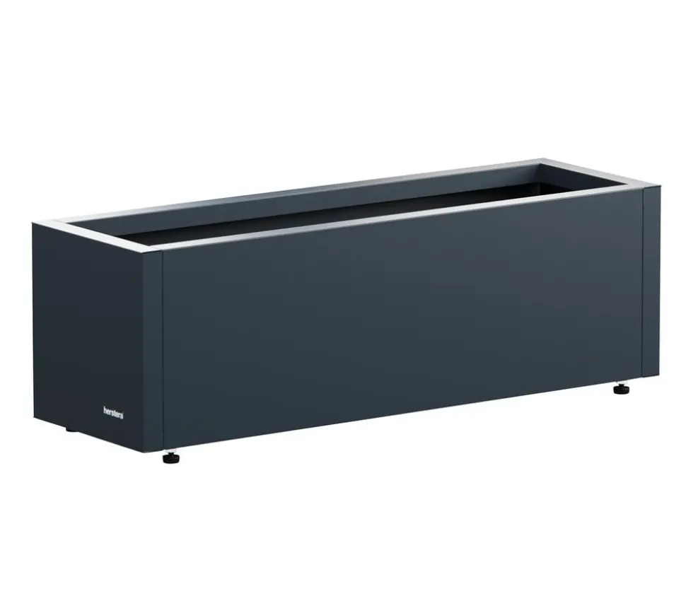 Herstera Metall-Pflanzkasten Cube Balcony LED, rechteckig, anthrazit
