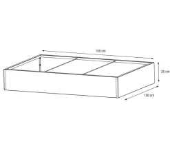 Herstera Metall-Pflanzkasten Cube Edge LED, rechteckig, anthrazit, ca. B150 cm