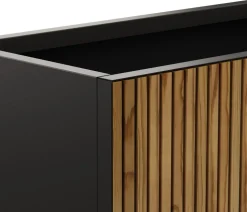 Herstera Metall-Pflanzkasten Deco Planter, rechteckig, schwarz/natur
