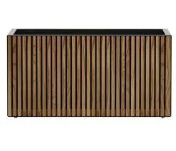 Herstera Metall-Pflanzkasten Deco Planter, rechteckig, schwarz/natur