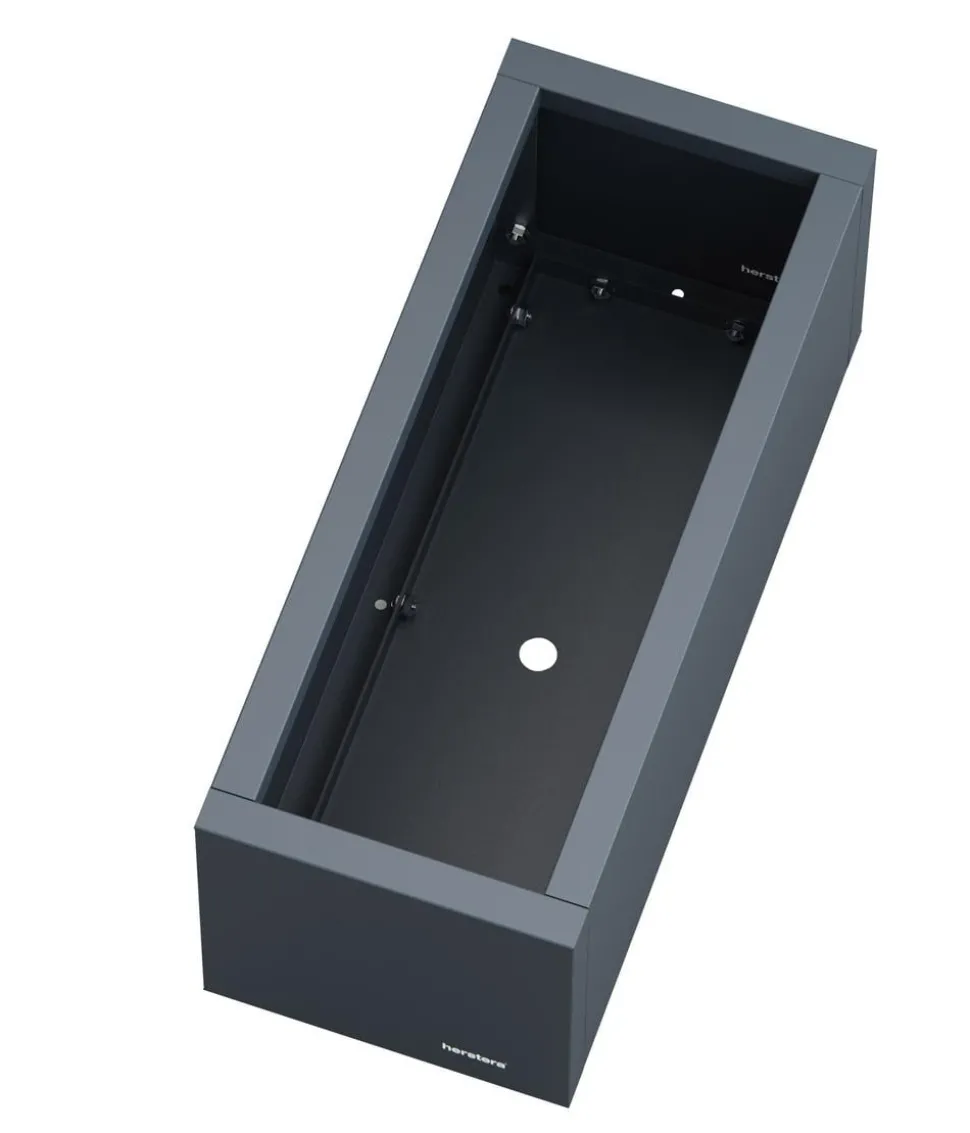 Herstera Metall-Pflanzkasten Cube Balcony, rechteckig, anthrazit