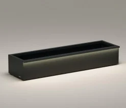 Herstera Metall-Pflanzkasten Cube Xic LED, rechteckig, anthrazit