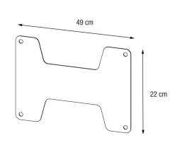 Herstera Metall-Pflanzkasten Cube LED mit Verbindungsstück, anthrazit