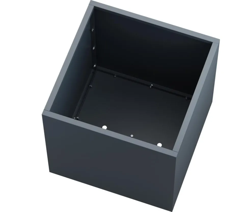 Herstera Metall-Pflanztopf Cube, quadratisch, anthrazit