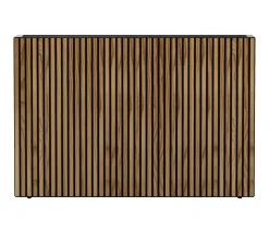 Herstera Metall-Raumtrenner Deco Planter, rechteckig, schwarz/natur