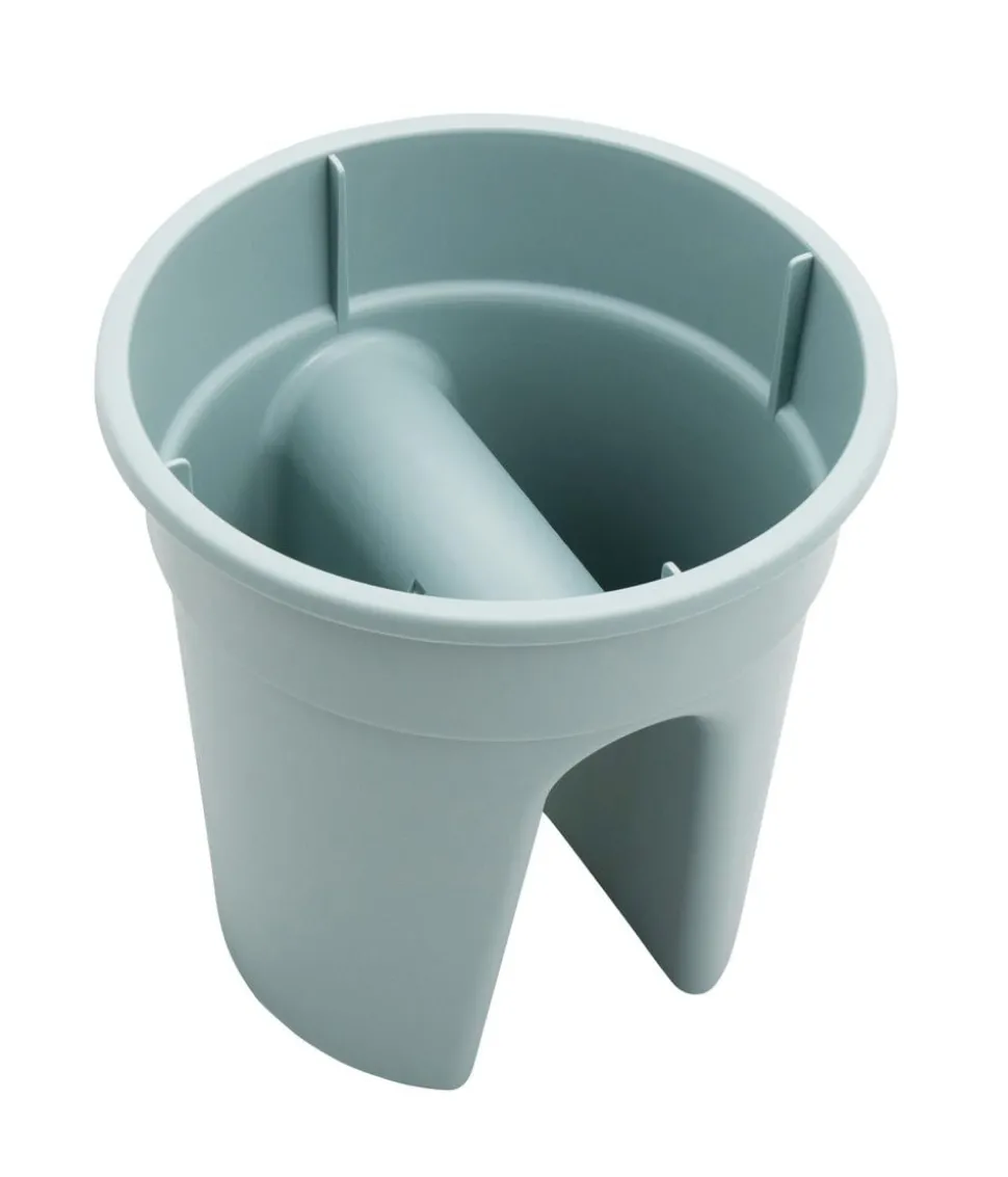 KHW Kunststoff-Geländertopf Flowerclip, rund, ca. Ø27/H27 cm, 3er-Set
