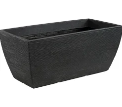 Kunststoff-Pflanzkasten Rille, ca. B80/H34/T40 cm, anthrazit