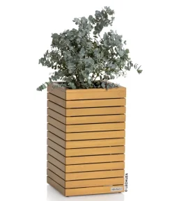LECHUZA® Holz-Kasten PALO Natural Wood 35, quadratisch