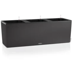 LECHUZA® Kunststoff-Kasten Trio Stone inkl. Pflanzeinsatz, rechteckig, ca. B132,5/H46,5/T44,5 cm