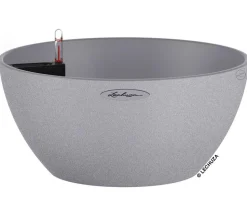 LECHUZA® Kunststoff-Schale 'Cubeto Stone', rund