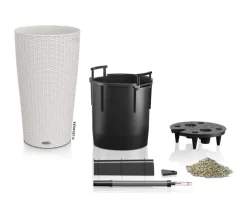 LECHUZA® Kunststoff-Säule Cilindro Cottage inkl. Pflanzeinsatz, konisch
