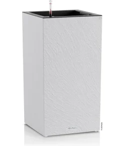LECHUZA® Kunststoff-Topf Canto Slatestone inkl. Pflanzeinsatz, rechteckig