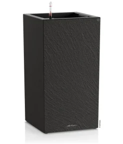 LECHUZA® Kunststoff-Topf Canto Slatestone inkl. Pflanzeinsatz, rechteckig