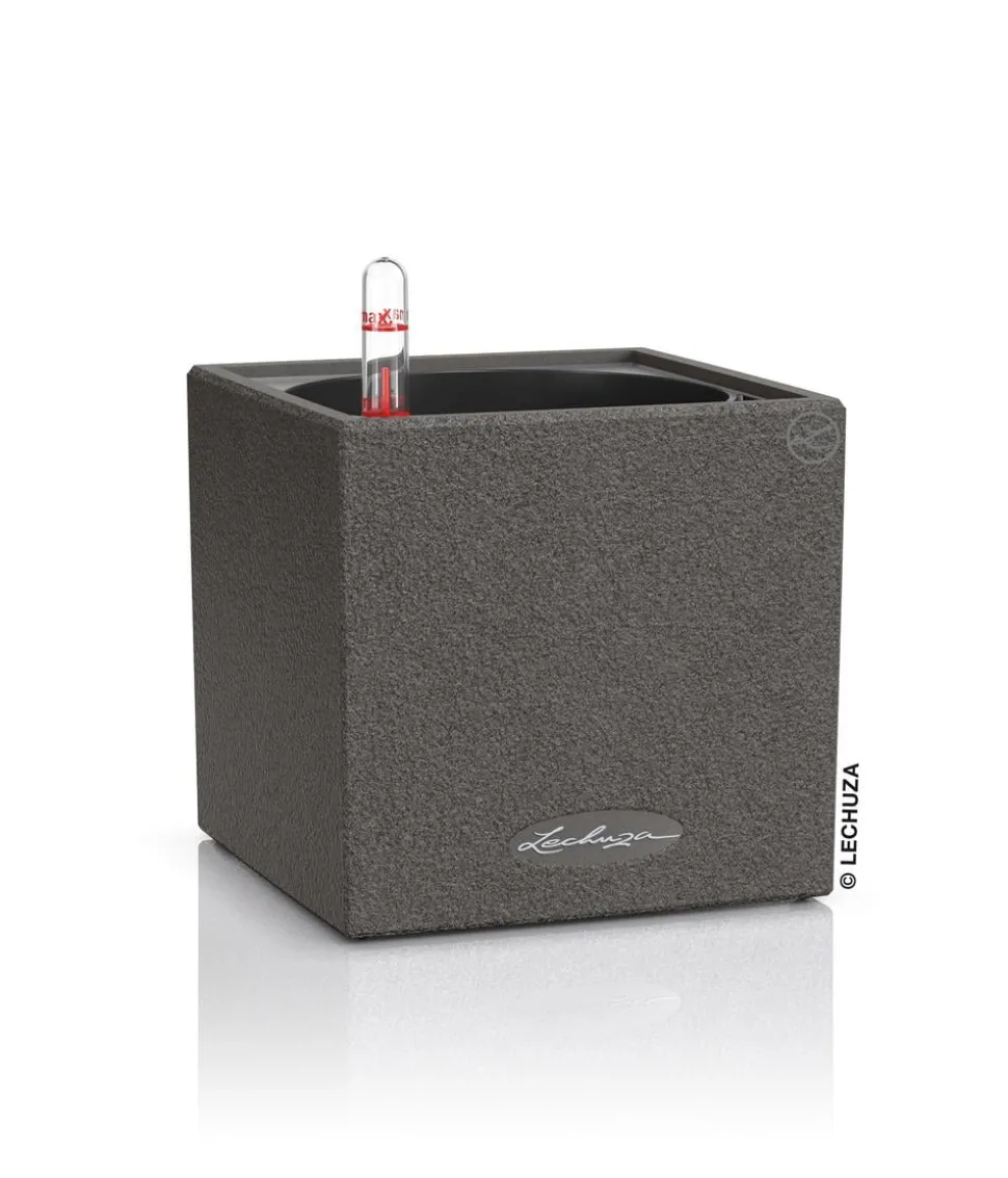 LECHUZA® Kunststoff-Topf Canto Stone, eckig, ca. B14/H13,5/T14 cm
