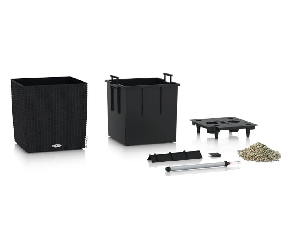 LECHUZA® Kunststoff-Topf Cube Cottage, quadratisch