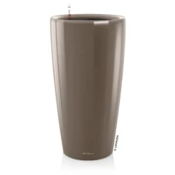 LECHUZA® Rondo hochglanz All-in-One-Set taupe, 15784
