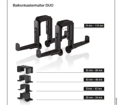 LECHUZA® Balkonkastenhalter DUO für Balconera