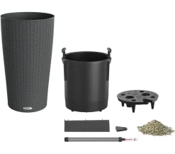 LECHUZA® Cilindro Cottage Pflanzgefäß, rund