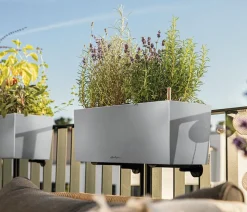 LECHUZA® Edelstahl-Kasten Balconcera Steel, rechteckig