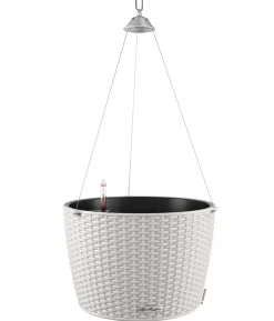 LECHUZA® Kunststoff-Hängeampel Nido Cottage inkl. Pflanzeinsatz, rund, ca. Ø36,3/H24,2 cm