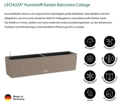 LECHUZA® Kunststoff-Kasten Balconera Cottage, rechteckig
