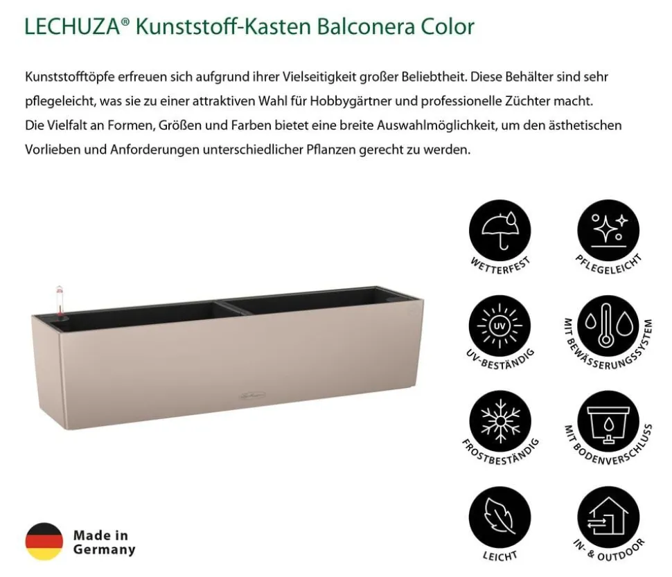 LECHUZA® Kunststoff-Kasten Balconera Color, rechteckig